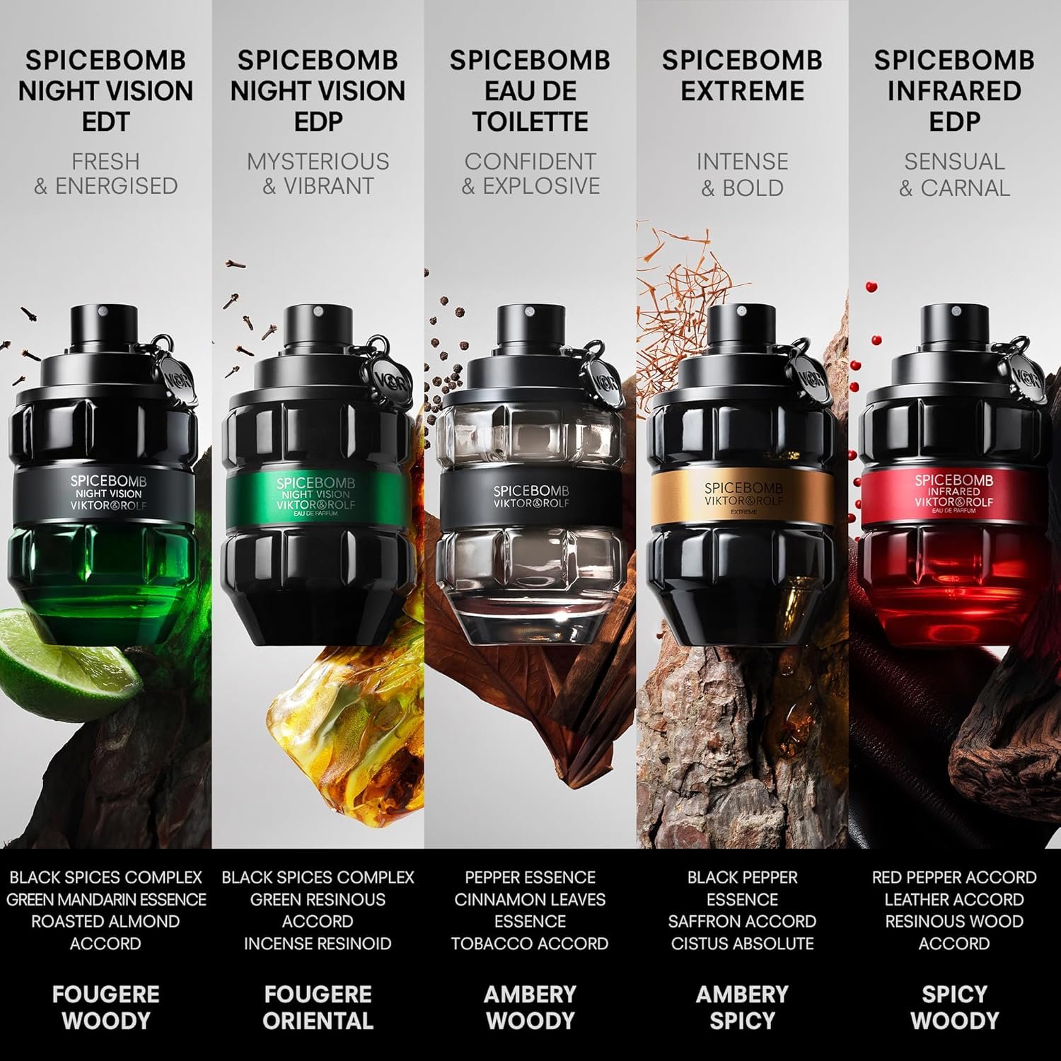 Viktor&Rolf - Spicebomb Nightvision Eau de Parfum - Woody & Spicy - Cologne for Men - With Notes of Incesne & Clove - Image 5
