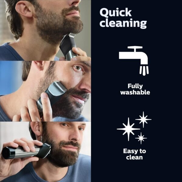 Philips Norelco Series 9000, Ultimate Precision Beard and Hair Trimmer with Beard Sense Technology for an Even Trim, BT9810/40 - Image 4