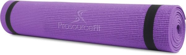 ProsourceFit Original Yoga Exercise Mat ¼” (6mm) Thick for Comfort and Stability with Carrying Straps, Non Slip –Multiple Colors - Image 4