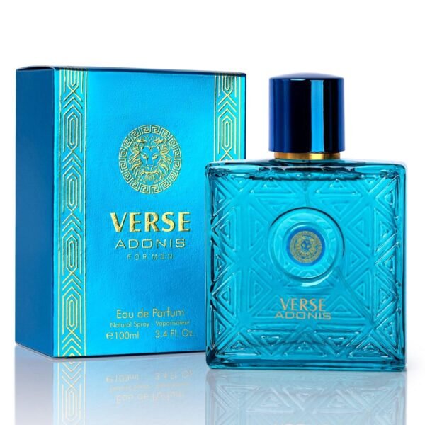 NovoGlow Verse Adonis Eau De Parfum for Men 3.4 Fl. Oz. 100ml Men's Perfume Refreshing Combination of Woody Floral & Fruity Scents - Masculine Scent Lasts All Day A Gift for Any Occasion - Image 2