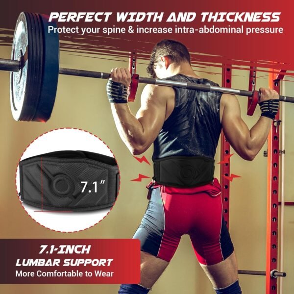 3-in-1 Weighted Pull Up Belt, Weight Lifting Dip Belt with 40.6 IN Chain & Self Locking, Weighted Gym Belt for Pull Up, Squat, Powerlifting & Deadlift, Capacity Up to 350 LBS - Image 8