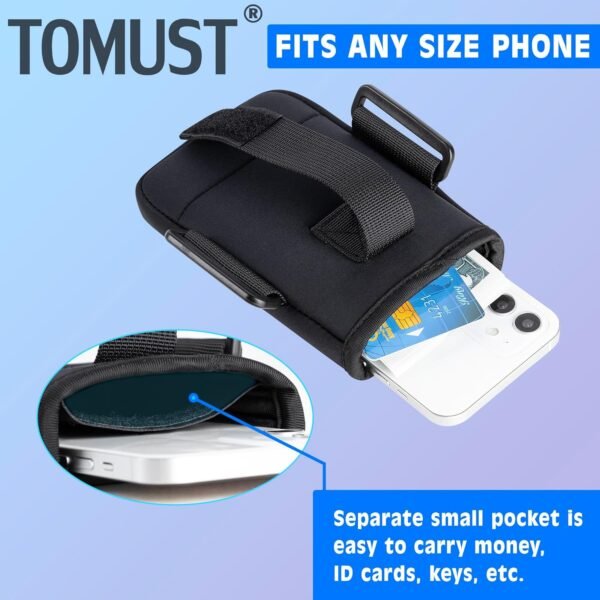 Phone Holder with Three Strap, Lightweight Arm Band with Reflective Logo, Elastic Armband Sleeve with Case Fits iPhone and Android, Use for Running, Hiking, Fitness and Workouts, Women/Men - Image 5
