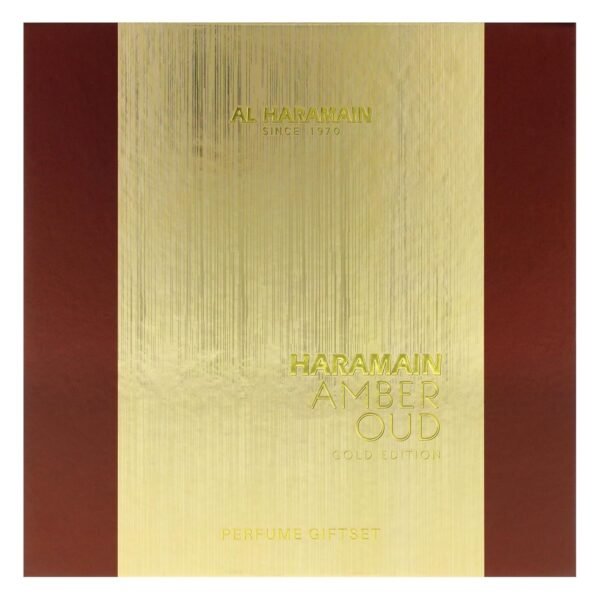 Al Haramain Amber Oud - Gold Edition for Unisex - 3 Pc Gift Set 2.5oz EDP Spray, 1oz EDP Spray, 6.6oz Body Spray - Image 6