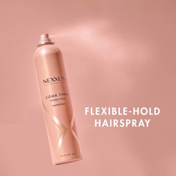 Nexxus Flexible Hold Hairspray Comb Thru for a Lightweight, Brushable Hold, with StyleProtect Technology 10 oz - Image 4