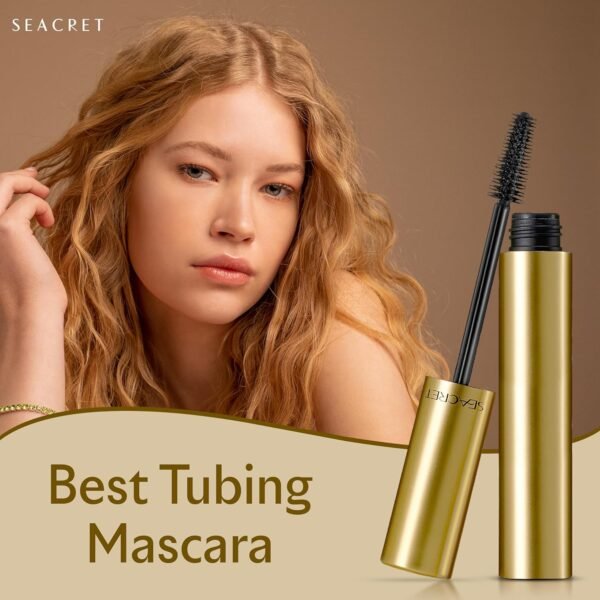 SEACRET Volume Length Mascara - Black Tubing Mascara for Thickening & Non-Smudge Wear, Thickening Mascara, Volumizing Mascara - Image 5