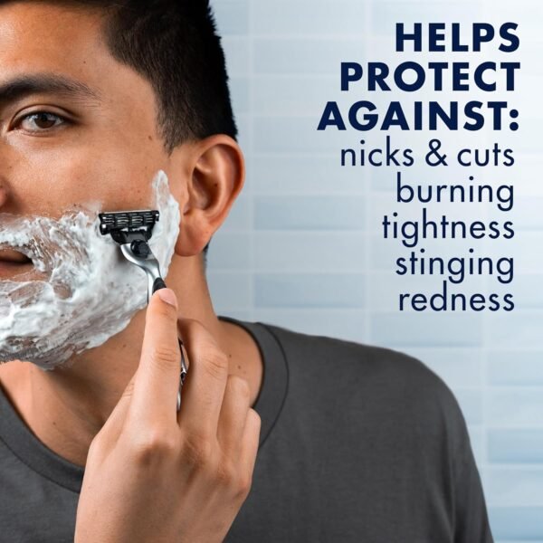 Gillette Series 3X Action Shave Gel, Sensitive Twin Pack, 7 Oz (Pack of 2) - Image 3