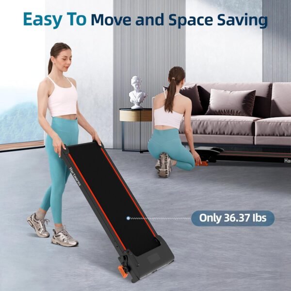 Walking Pad Treadmill Under Desk Treadmill,Walking Pad Treadmills for Home Portable Treadmill with Remote Control,2.5HP Brushless Motorized Walking Treadmill,2 in 1 Treadmill for Home Office - Image 7