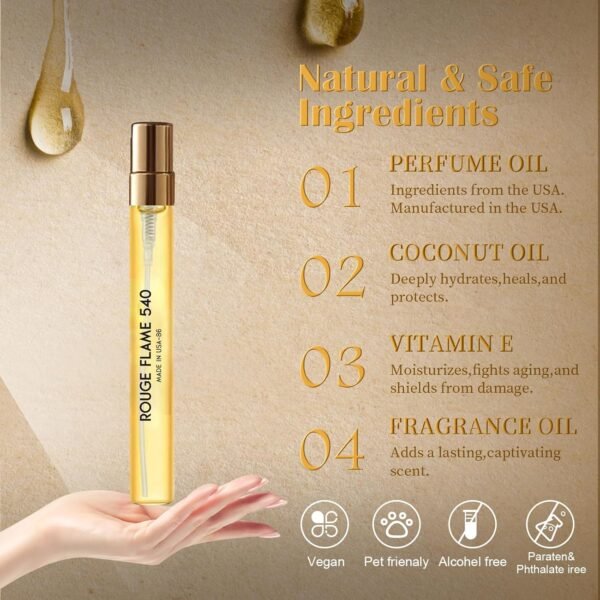 Pheromones Perfumes for Women & Men- Inspired by Bakara Rogue 540,Long Lasting & Enhanced Scents Pheromone Perfume Oils Cologne for Men Wife Gift Ideas,Travel Size 0.4oz/12 mL-Rouge Flame 86 - Image 6