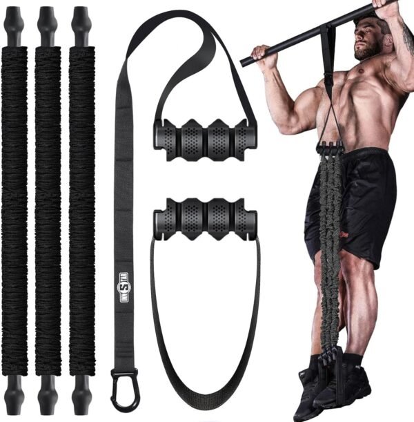 Innstar Pull Up Assistance Bands, 3 Heavy-Duty Adjustable Pull Up Bands Set, Pull Up Bands Assistance Bands for Enhanced Strength Training - Patent - Image 2