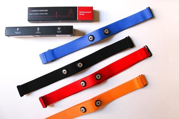 Replacement Heart Rate Chest Monitor Strap, Compatible with Frontier X2 Wahoo Tickr Polar Garmin HRM Coospo - Image 5