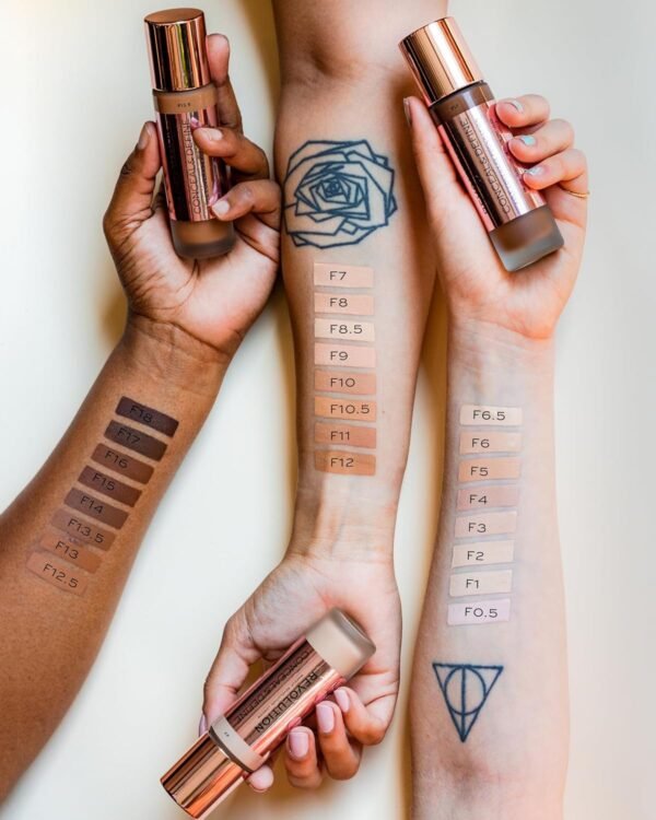 Revolution Beauty, Conceal & Define Foundation, Full Coverage, Long-Lasting Matte Finish, Vegan & Cruelty Free, F1 Fair Skin Tones, 0.8 Fl.Oz. - Image 6
