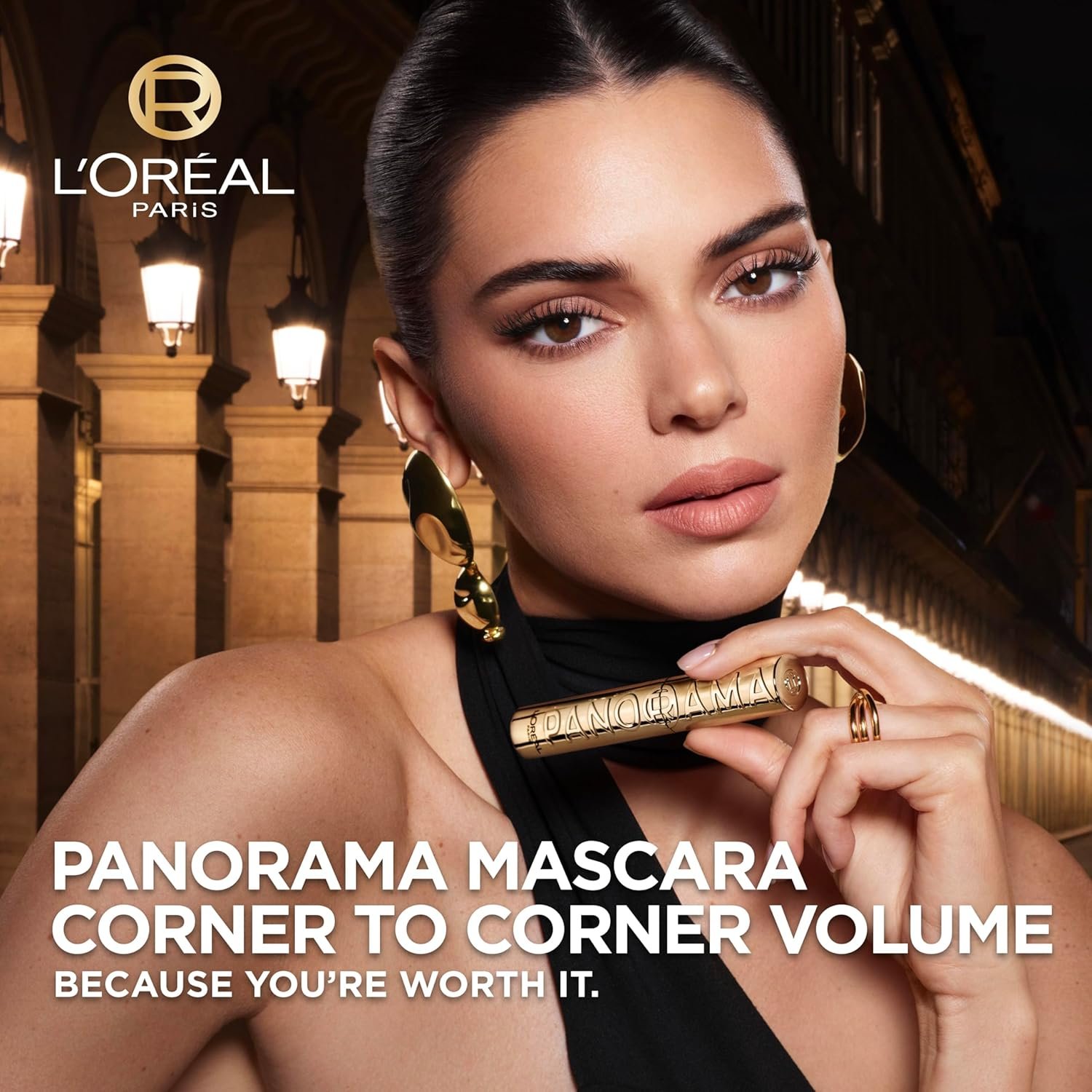 L’Oréal Paris Voluminous Panorama Mascara, Volumizing and Lengthening Mascara, Waterproof Longwear and Smudge Resistant Make Up, Black, 0.33 Fl Oz - Image 5