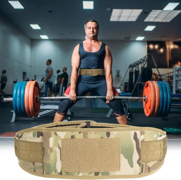 VISMIX Nylon Weight Lifting Belt for Back Support, Gym Belt for Training, Strength Training, Powerlifting, Squat & Deadlift-Adjustable Weightlifting Belt - Image 9