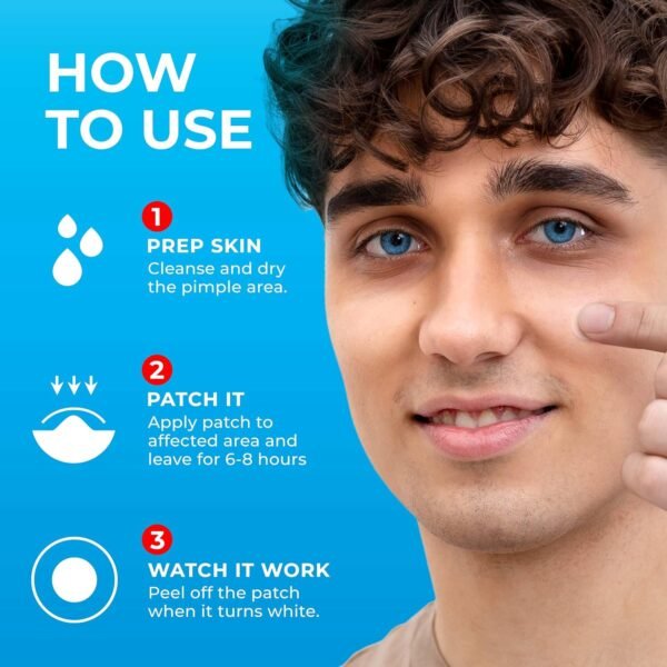 PatchRx Pimple Patches for Face (120 Patches), Hydrocolloid Acne Patches with Tea Tree Oil, Pimple Patch Pimple Stickers - Hydrocolloid Patch Acne Dots - Acne Pimple Patches For Face - Zit Patches - Image 8