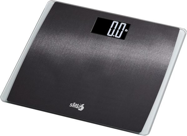 Eat Smart Precision Digital Bathroom Scale, 550 lb High Capacity Scale, Extra Wide Platform, Bath Scale for Body Weight, Black - Image 3