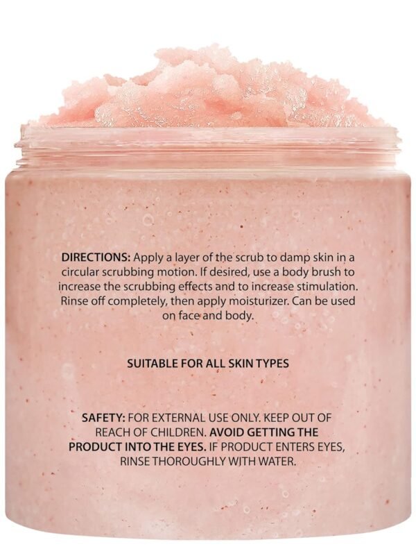 Brooklyn Botany Himalayan Salt Body Scrub - Moisturizing and Exfoliating Body, Face, Hand, Foot Scrub - Fights Stretch Marks, Fine Lines, Wrinkles - Great Gifts for Women & Men - 10 oz - Image 4