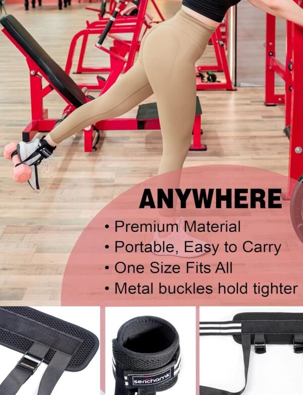 Adjustable Adjustable Feet Dumbbell Attachment,Feet Weight Lifting-Foot Weights for Exercise, Leg Extensions,Tibialis Trainer,Leg Lift Exercise Equipment - Image 5