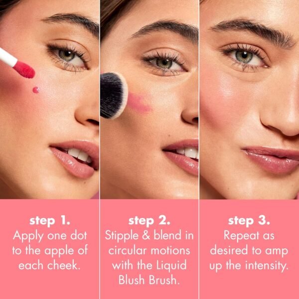 e.l.f. Camo Liquid Blush, Long-lasting Liquid Blush For High-pigment Color, Creates A Soft, Dewy Finish, Vegan & Cruelty-free, Dusty Rosé - Image 8