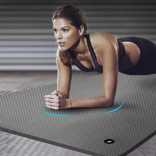 LFS Large Yoga Mat - 72"x 31.5" x 2/5 inch, Extra Wide and Extra Thick Non Slip Exercise & Fitness Yoga Mat with Band and Yoga Bag ，for All Types of Yoga Outdoor Practice, Pilates & Floor Workouts - Image 8