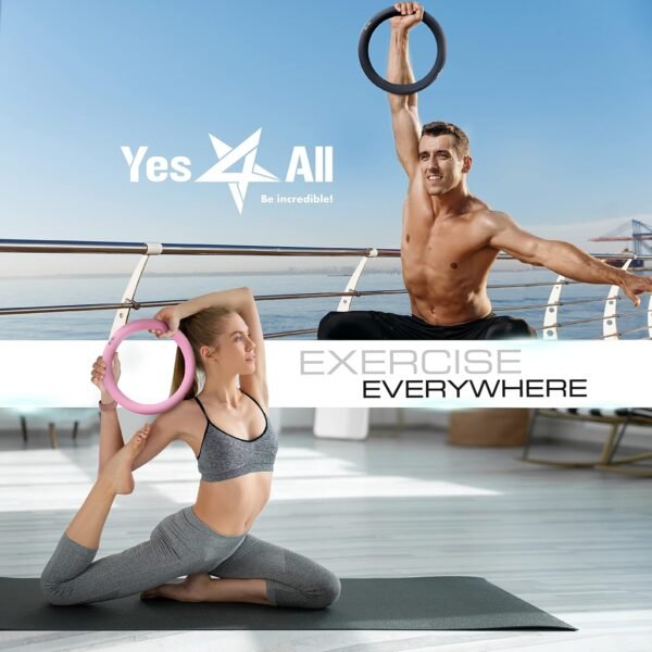 Yes4All Power Ring 10lbs, Weight Ring, Weighted Circle, Kettlebell for Yoga Exercise, Aerobics, Home Fitness, Core Training - Image 6