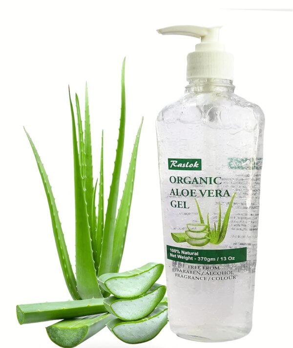 Aloe Vera Gel | Pure & Natural Aloe Gel | For Moisturizing Face Skin & Hair Care | Durable Moisturizing Hydrating Soothing Non-Sticky - 13 oz - 370gm (Natural) - Image 4