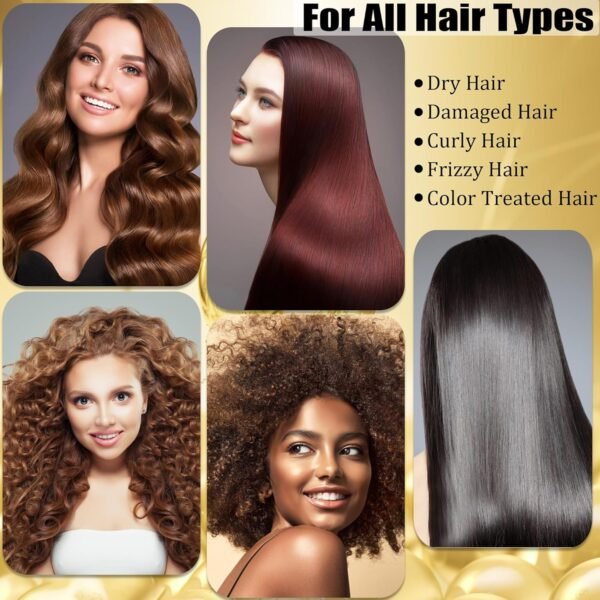 Collagen Hair Mask & Keratin Hair Mask for Damaged Hair,Keratin Hair Treatment,Repair Deep Conditioner for Dry Hair,Vitamin E Natural Hydrating Hair Mask with Argan Oil All Hair Type,Hair Care Gifts - Image 7