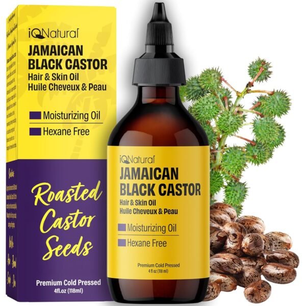 4oz Organic Cold Pressed Jamaican Black Castor Oil for Hair Growth and Damaged, Dry Scalp - Unscented, Hexane-Free - Image 2