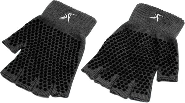 ProsourceFit Grippy Yoga Gloves, Hand Grips with Firm Fingerless Design, One Size Fits All for Women and Men - Image 2