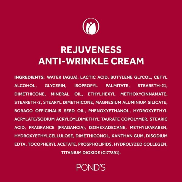 POND'S Anti-Wrinkle Face Cream Anti-Aging Face Moisturizer With Alpha Hydroxy Acid and Collagen 14.1 oz - Image 10