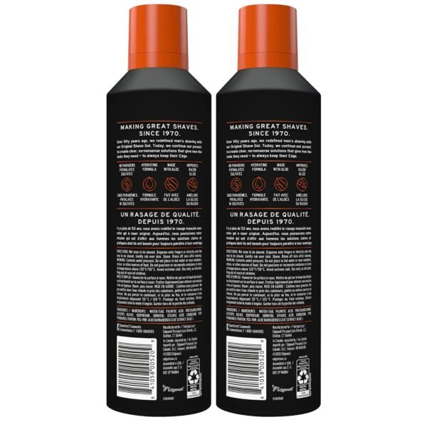 Edge Shaving Gel for Men, 9.5oz, 2 Pack Mens Shave Gel with Aloe, Mens Shaving Cream Sensitive Skin Shave Gel - Moisturizes, Protects, and Soothes - Image 4