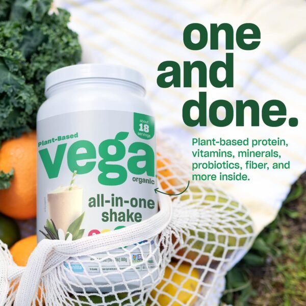Vega Organic All-in-One Vegan Protein Powder, Chocolate - Superfood Ingredients, Vitamins for Immunity Support, Keto Friendly, Pea Protein for Women & Men, 25 Oz (Packaging May Vary) - Image 4