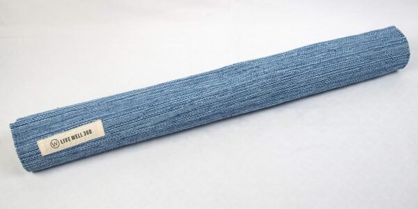 Handmade Organic Cotton Yoga Mat - Non-Toxic, Chemical-free and All Natural Cloth Yoga Mat - Exercise, Workout, & Fitness Rug - Woven Material - Absorbent & Washable - 78" x 27" - Image 4