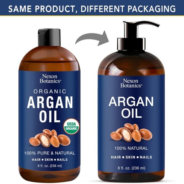 Argan Oil for Hair Growth 8 fl oz - 100% Natural Moroccan Argan oil for Face, Body, Skin and Nails - Aceite de Argan - Image 5