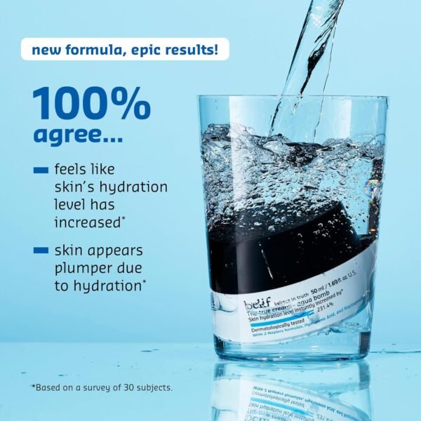 belif The True Cream Aqua Bomb | New & Improved | Hydration in 10 Seconds | Hyaluronic Acid, Niacinamide | Lightweight Hydrating Daily Moisturizer Face - Image 7