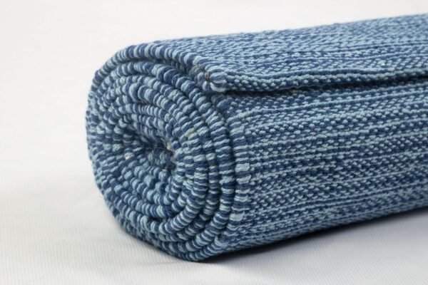 Handmade Organic Cotton Yoga Mat - Non-Toxic, Chemical-free and All Natural Cloth Yoga Mat - Exercise, Workout, & Fitness Rug - Woven Material - Absorbent & Washable - 78" x 27" - Image 3