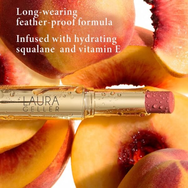 LAURA GELLER NEW YORK Jelly Balm Moisturizing Tinted Lip Balm - In the Buff - Hydrating Vitamin E - Semi-Shine Finish - Image 4
