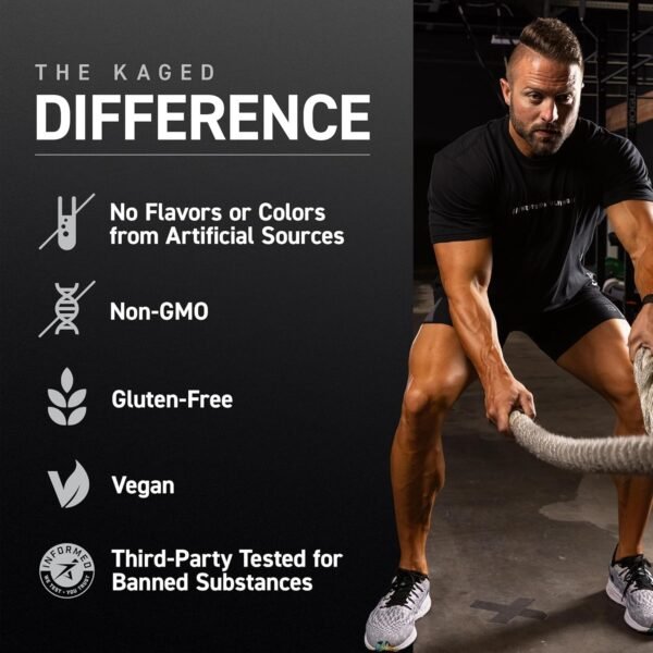 Kaged Creatine Monohydrate Micronized Powder | 100 Servings | Unflavored | Muscle Recovery and Growth Supplement for Men & Women | Vegan | Easily Digestible | Gluten Free | Keto Friendly - Image 8