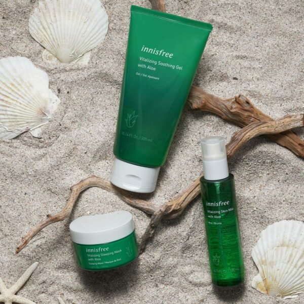 innisfree Aloe Vitalizing Soothing Gel Hydrating Face & Body Moisturizer - Image 4