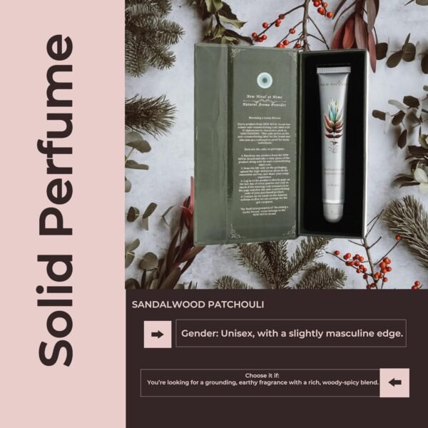 Unisex EDP Perfume-Sandalwood & Patchouli, resinous aroma with deep woody notes and a cool, minty freshness.Gift Packaging,Vegan-Friendly,25ml. - Image 3
