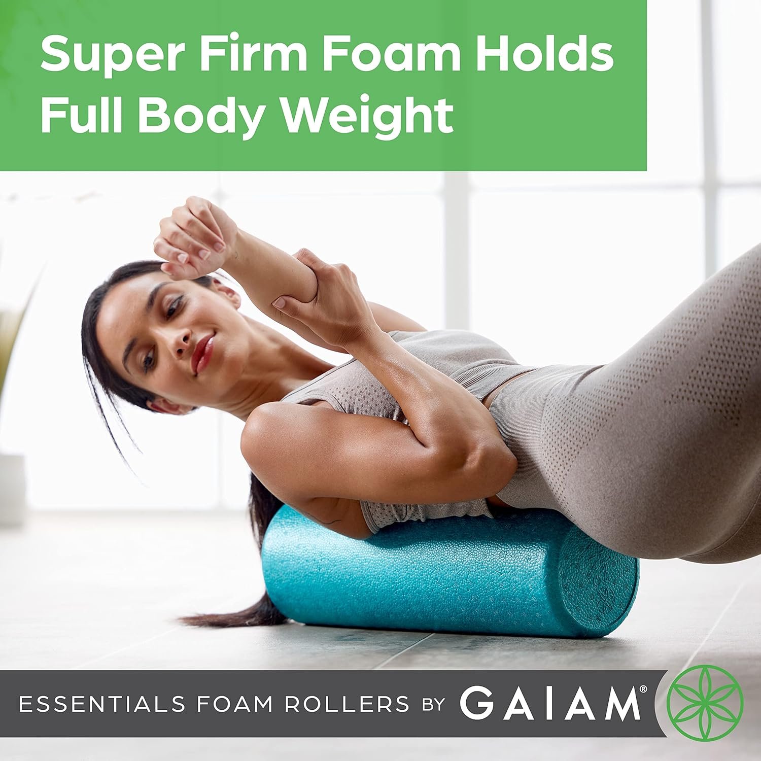 Gaiam Essentials Foam Roller, High Density Firm Deep Tissue Muscle Massager for Back Pain & Sore Muscles - Image 6