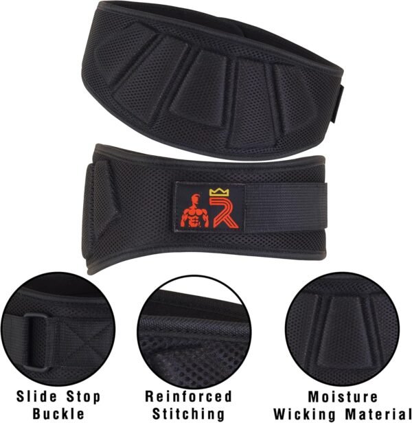 Workout Back Support for Lifting, Cross Training and Powerlifitng, Weightlifting Belt For Men and Women 6"" Inch Auto-Lock Weight Lifting Back Support, Fitness Belt - Image 8