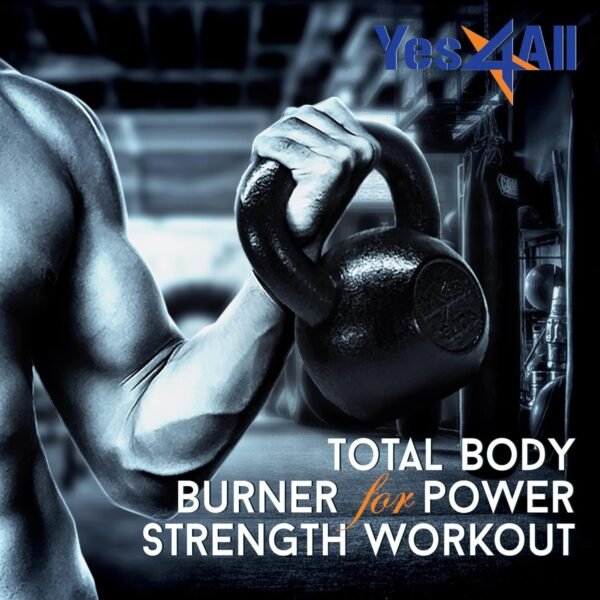 Yes4All 5-80 lbs Cast Iron Kettlebell for Dumbbell Weights Exercises, Gym, Full Body Home Workout Equipment, Push up, Grip and Strength Training - Image 8