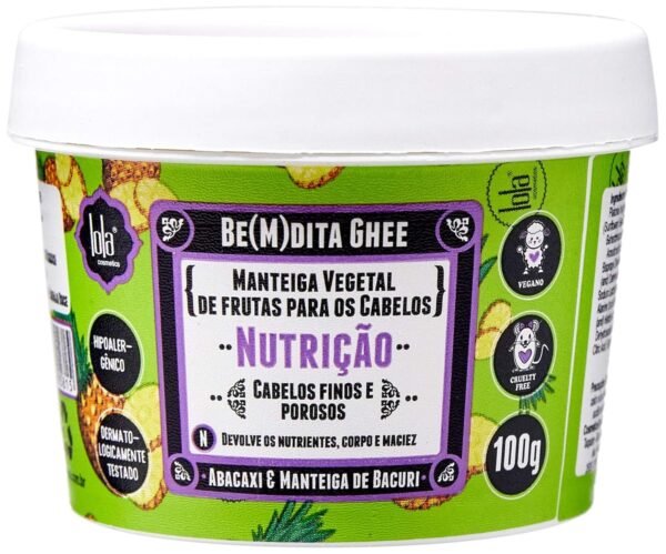 Lola From Rio - Be(m) dita Ghee - Nourishing Pineapple Hair Butter for Deep Hair Conditioning, Repair, and Shine Boost 3.52 Fl Oz - Image 2