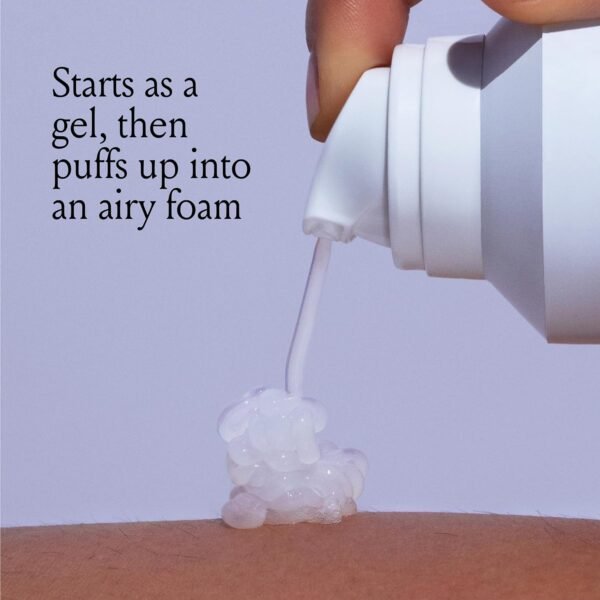 Billie SkyFoam Shave Gel - Lavender Milk Scent - Water-activated Foam - Made With Aloe & Cucumber - For A Close, Smooth Shave - 6.7 fl oz - Image 4