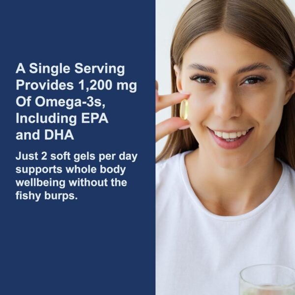 Carlson - Super Omega-3 Gems, 1200 mg Omega-3 Fatty Acids with EPA and DHA, Wild-Caught Norwegian Fish Oil Supplement, Sustainably Sourced Capsules 300 Softgels - Image 6