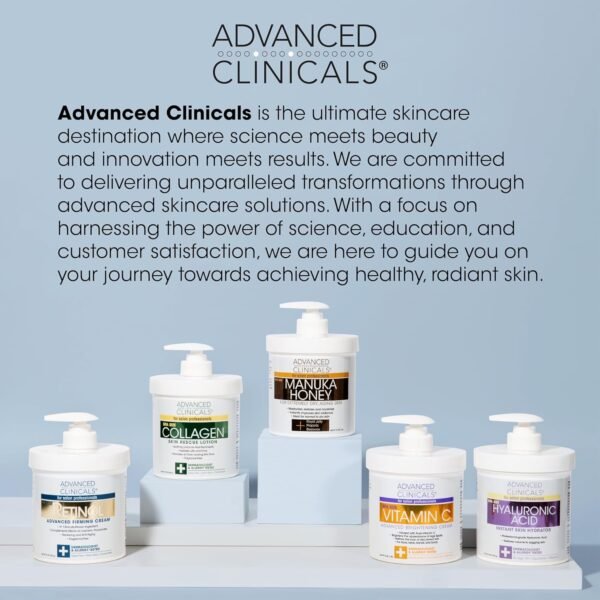 Advanced Clinicals Aloe Vera Lotion Sun Burn Recovery Cream | After Sun Body Lotion W/ Vitamin C + Hyaluronic Acid | Sun Damaged Skin Repair Moisturizing Cream | Skin Care Products, Large 16 Oz - Image 10
