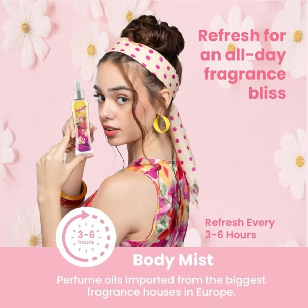 So…? Body Mist Kit for Women - 3 Pc Kit 3.5oz Fresh Floral Body Mist, 3.5oz Cherry Blossom Body Mist, 3.5oz Pink Grapefruit Body Mist - Image 6