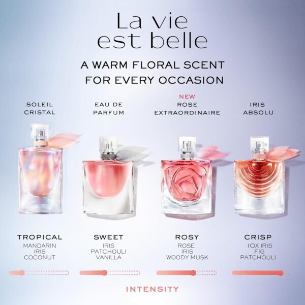 Lancôme La Vie Est Belle Rose Extraordinaire Eau de Parfum - Amazon Exclusive - Long Lasting Fragrance with Rose, Iris & Woody Musk - Women's Perfume – Travel Size 0.34 Fl. Oz. - Image 7