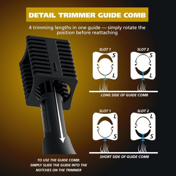 Wahl Manscaper ® 2 in 1 Lithium Battery Tactical® Dual Sided Eyebrow Trimmer and Nose Hair Trimmer for Men – Model 3023805 - Image 7