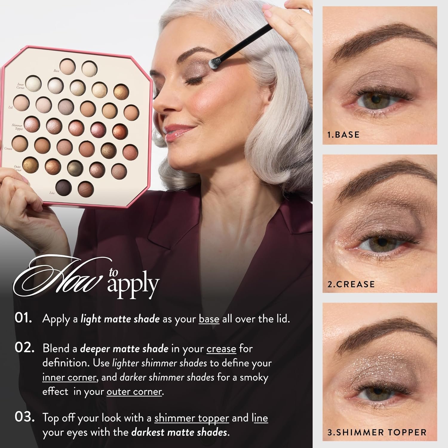 LAURA GELLER NEW YORK The Ultimate Palette Baked Eyeshadow (03 Neutrally Natural) - Image 4